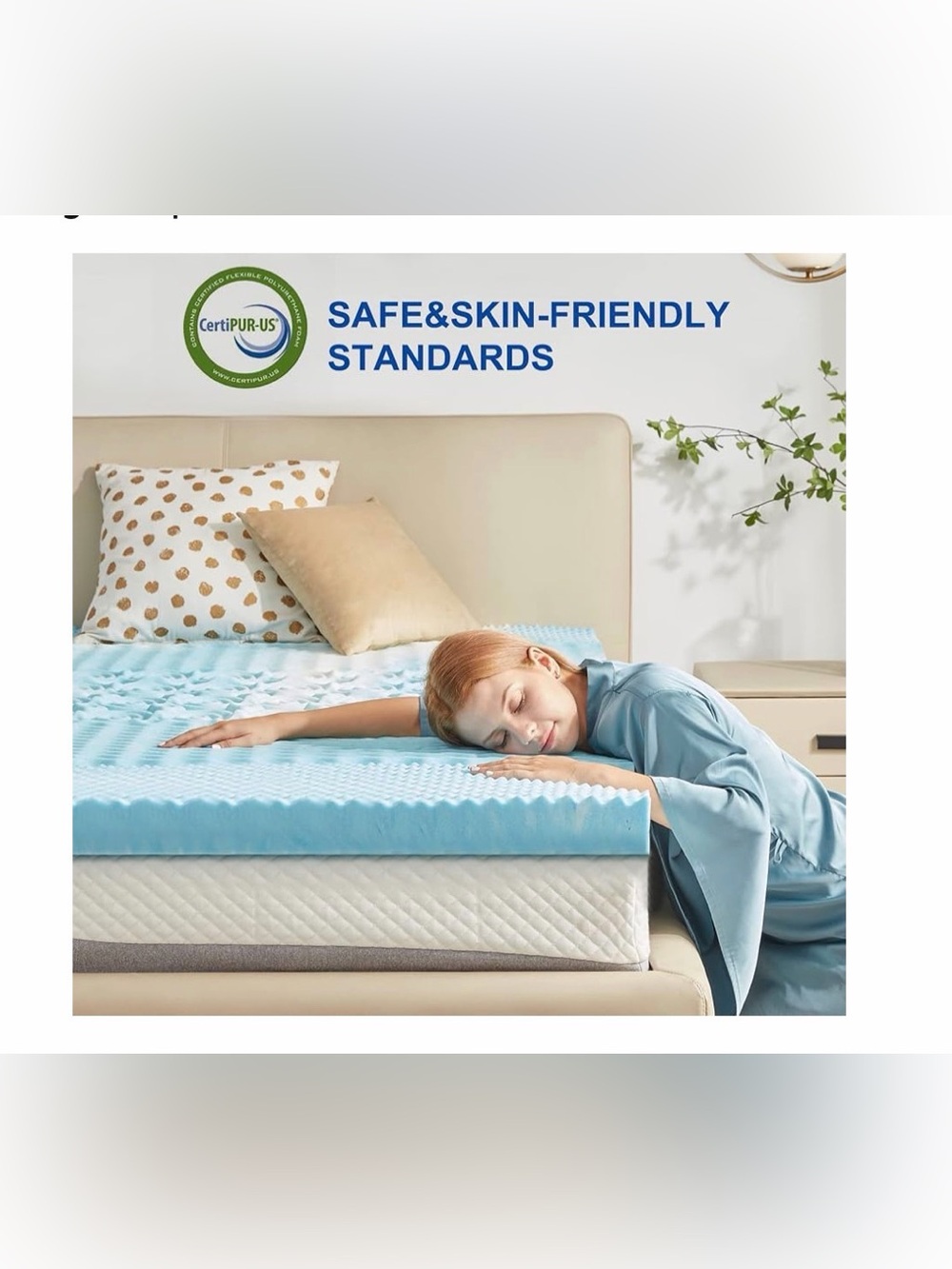 Twin size memory foam mattress topper NEW